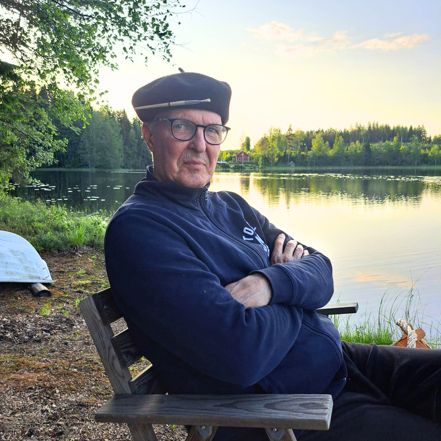 Kirjailija ja metsäasiantuntija Risto Laukas
