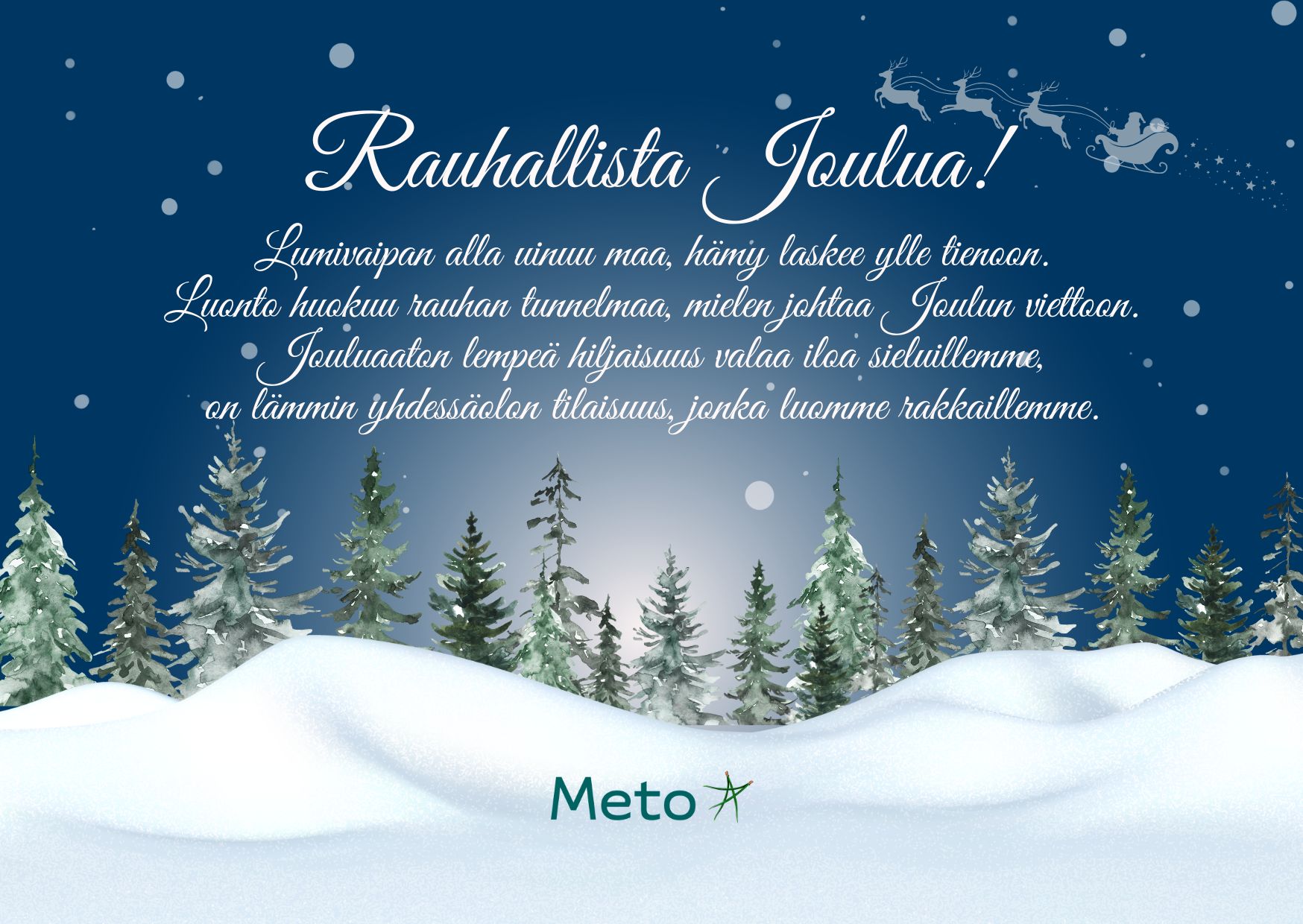 Hyvää ja rauhallista joulua!